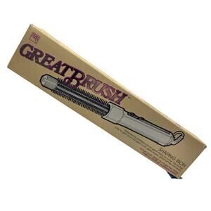 Helene Curtis Great Brush Shaping Iron Hair Styling Tool Original Box Vtg 1980